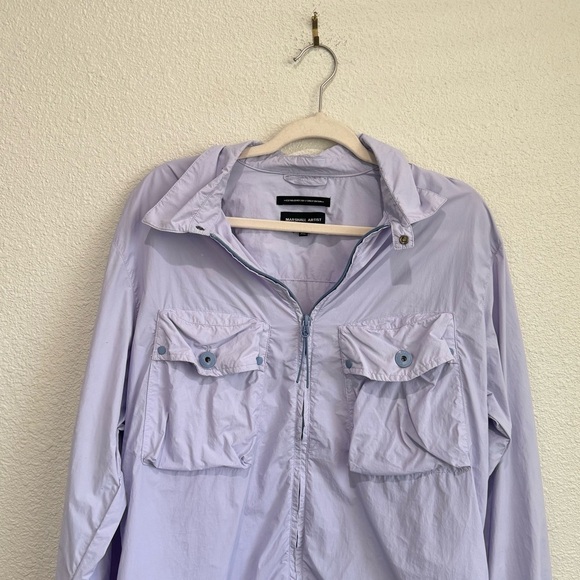 Marshall Artist Tonaro Mens XL Overshirt Lilac Full Zip Casual Jacket Preppy - Picture 2 of 12